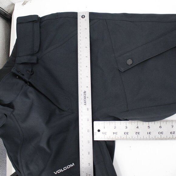 Volcom ski Pants Men's Small Articulated Snow snowboard Pockets Black 15k vented - Picture 11 of 16